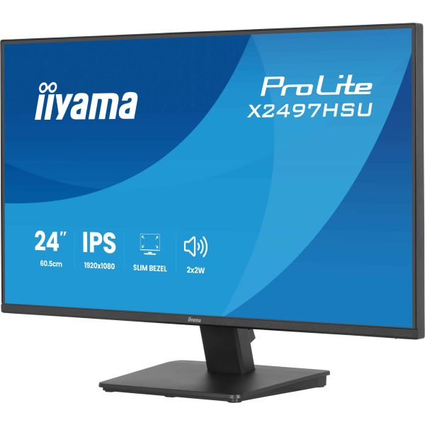 iiyama ProLite X2497HSU-B1 computer monitor 60,5 cm (23.8") 1920 x 1080 Pixels Full HD LED Zwart (X2497HSU-B1) iiyama ProLite X2497HSU-B1 computer monitor 60,5 cm (23.8") 1920 x 1080 Pixels Full HD Zwart (X2497HSU-B1)