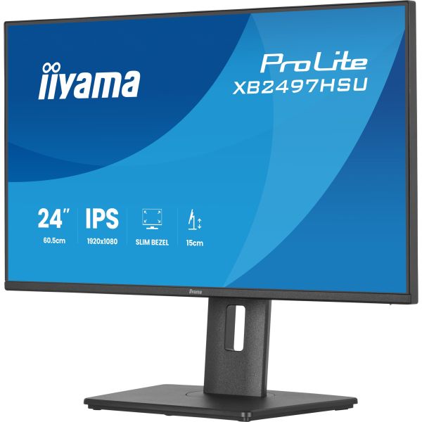 iiyama ProLite XB2497HSU-B1 computer monitor 60,5 cm (23.8") 1920 x 1080 Pixels Full HD LED Zwart (XB2497HSU-B1) iiyama ProLite XB2497HSU-B1 computer monitor 60,5 cm (23.8") 1920 x 1080 Pixels Full HD LED Zwart (XB2497HSU-B1)