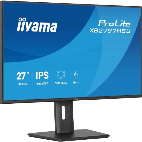 iiyama ProLite XB2797HSU-B1 computer monitor 68,6 cm (27") 1920 x 1080 Pixels Full HD Zwart (XB2797HSU-B1)