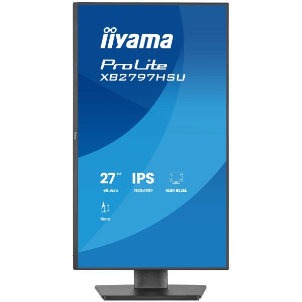 iiyama ProLite XB2797HSU-B1 computer monitor 68,6 cm (27") 1920 x 1080 Pixels Full HD LED Zwart (XB2797HSU-B1) iiyama ProLite XB2797HSU-B1 computer monitor 68,6 cm (27") 1920 x 1080 Pixels Full HD Zwart (XB2797HSU-B1)
