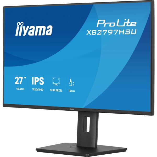 iiyama ProLite XB2797HSU-B1 computer monitor 68,6 cm (27") 1920 x 1080 Pixels Full HD LED Zwart (XB2797HSU-B1) iiyama ProLite XB2797HSU-B1 computer monitor 68,6 cm (27") 1920 x 1080 Pixels Full HD Zwart (XB2797HSU-B1)