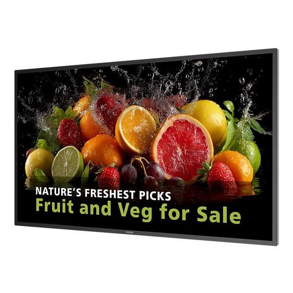 Philips 5000 series 43BDL5050D Digitale signage flatscreen 108 cm (42.5") LCD Wifi 600 cd/m² 4K Ultra HD Zwart Type processor Android 14 24/7 (43BDL5050D/00)