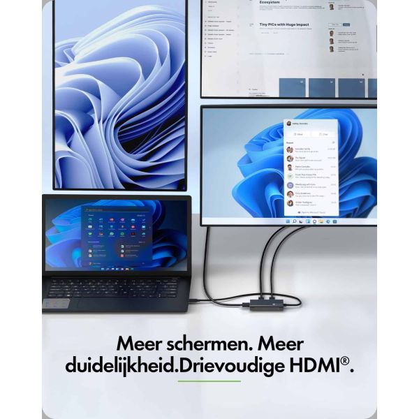 ICY BOX Adapter voor USB Type-C naar 3x HDMI (IB-AD1030-C)