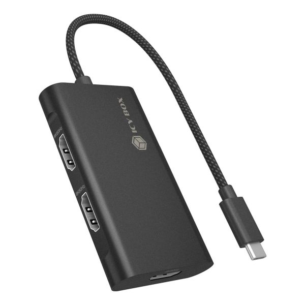 ICY BOX Adapter voor USB Type-C naar 3x HDMI (IB-AD1030-C)