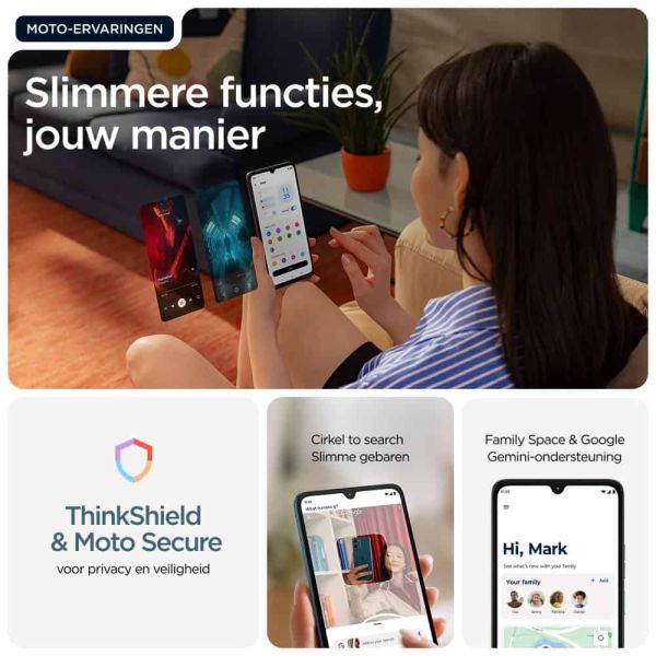 Motorola moto g06 power 17,5 cm (6.88") Dual SIM Android 15 4G USB Type-C 4 GB 64 GB 7000 mAh Blauw (PB9W0005PL)