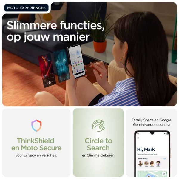 Motorola moto g06 17,5 cm (6.88") Dual SIM Android 15 4G USB Type-C 4 GB 256 GB 5200 mAh Groen (PBA20014SE)