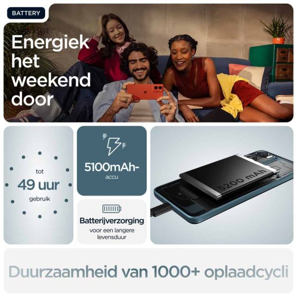 Motorola moto g06 17,5 cm (6.88") Dual SIM Android 15 4G USB Type-C 4 GB 256 GB 5200 mAh Blauw (PBA20017SE) Motorola moto g06 17,5 cm (6.88") Dual SIM Android 15 4G USB Type-C 4 GB 256 GB 5200 mAh Blauw (PBA20017SE)