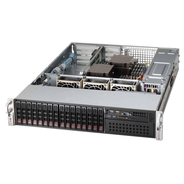 Super Micro Supermicro 2U 12x3.5 hot-swap drive 2x1200W ohne OS (CSE-826BAC4-R1K23WB)