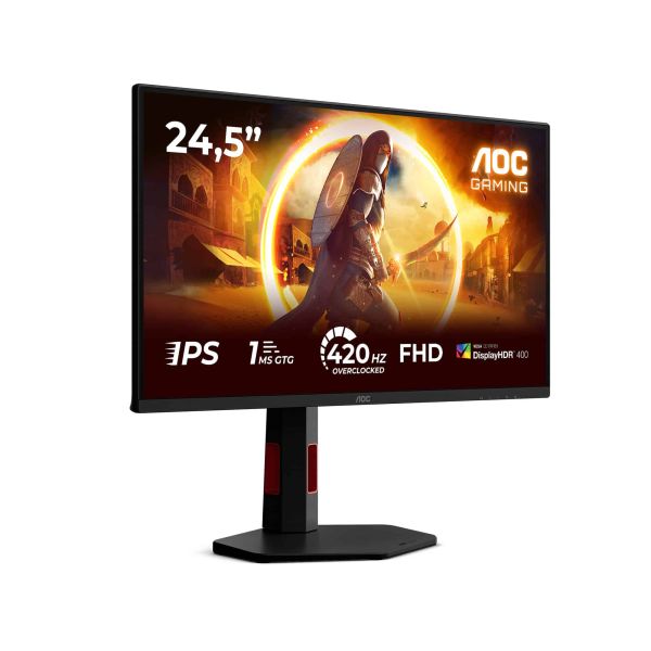 AOC G4 25G4KUR computer monitor 62,2 cm (24.5") 1920 x 1080 Pixels Full HD LED Zwart, Rood (25G4KUR) AOC G4 25G4KUR computer monitor 62,2 cm (24.5") 1920 x 1080 Pixels Full HD LED Zwart, Rood (25G4KUR)