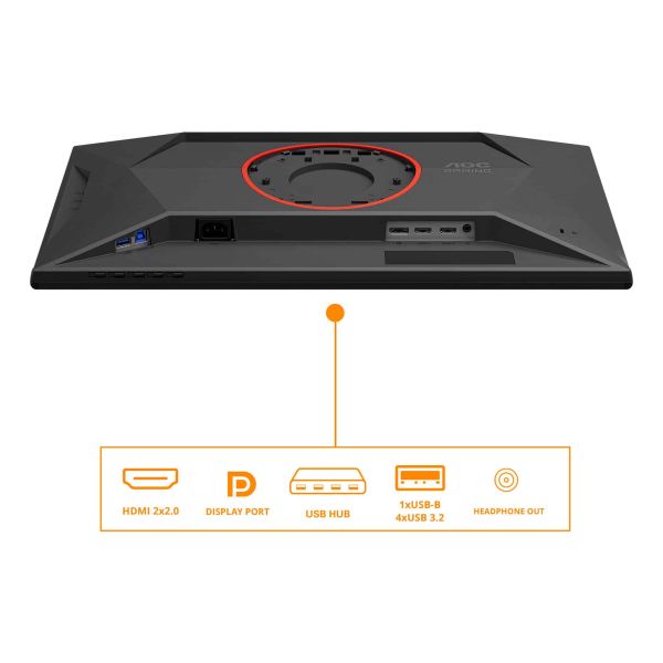 AOC G4 25G4KUR computer monitor 62,2 cm (24.5") 1920 x 1080 Pixels Full HD LED Zwart, Rood (25G4KUR) AOC G4 25G4KUR computer monitor 62,2 cm (24.5") 1920 x 1080 Pixels Full HD LED Zwart, Rood (25G4KUR)