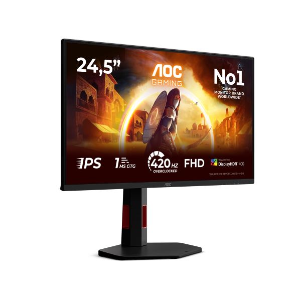AOC G4 25G4KUR computer monitor 62,2 cm (24.5") 1920 x 1080 Pixels Full HD LED Zwart, Rood (25G4KUR) AOC G4 25G4KUR computer monitor 62,2 cm (24.5") 1920 x 1080 Pixels Full HD LED Zwart, Rood (25G4KUR)