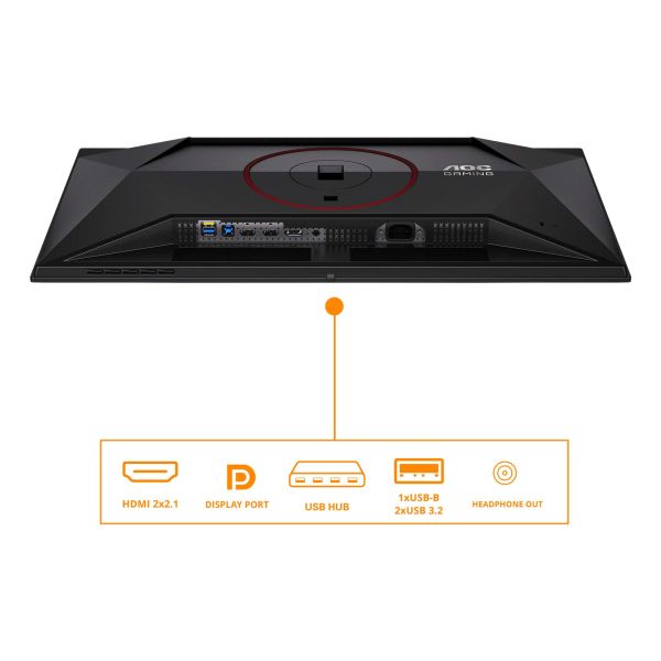 AOC G4 Q27G4SDR computer monitor 67,3 cm (26.5") 2560 x 1440 Pixels Quad HD QD-OLED Zwart, Rood (Q27G4SDR) AOC G4 Q27G4SDR computer monitor 67,3 cm (26.5") 2560 x 1440 Pixels Quad HD QD-OLED Zwart, Rood (Q27G4SDR)