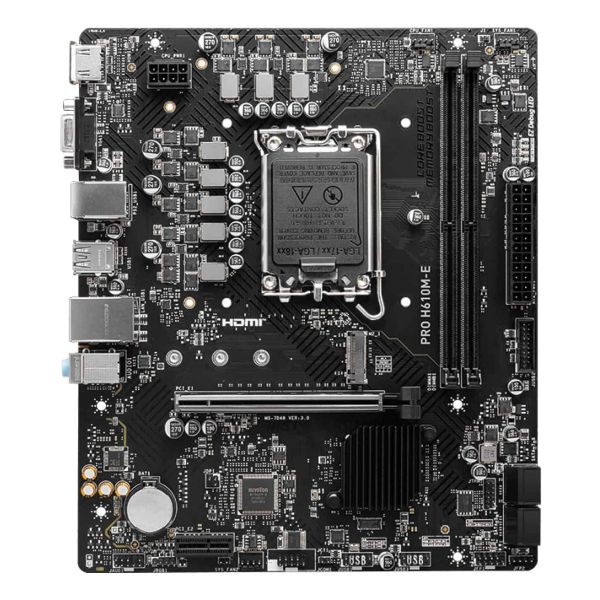 MSI PRO H610M-E moederbord Intel H610 LGA 1700 micro ATX (PRO H610M-E)