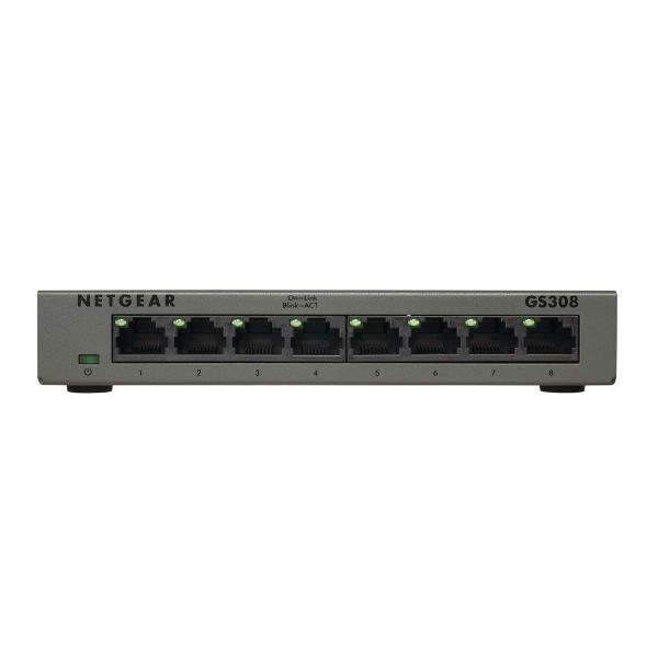 NETGEAR SOHO Unmanaged Gigabit Ethernet (10/100/1000) Zwart (GS308-300UKS)