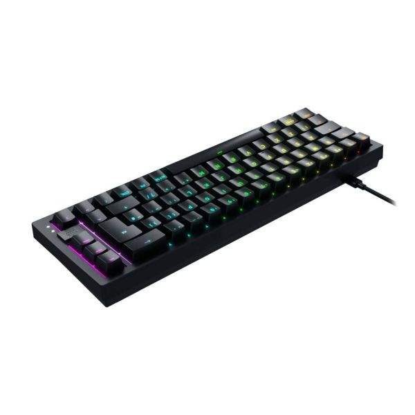 CHERRY K5V2 Compact toetsenbord Gamen USB QWERTY Scandinavisch Zwart (CX-K5V2-RGB-CPT-BLACK-R-NOR)