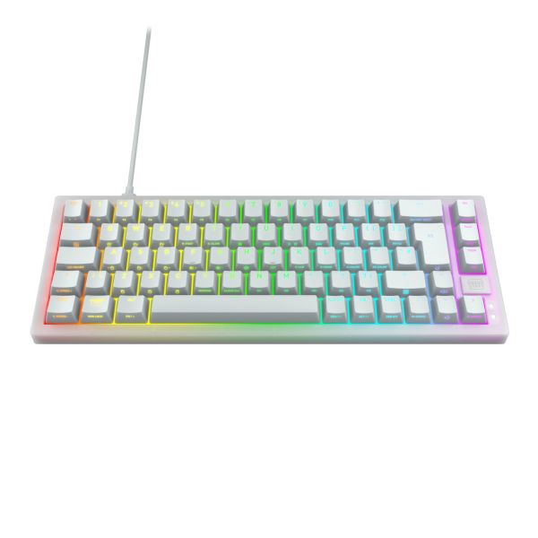 CHERRY K5V2 Compact toetsenbord Gamen USB QWERTY Scandinavisch Wit (CX-K5V2-RGB-CPT-TPWHITE-R-NOR) CHERRY K5V2 Compact toetsenbord Gamen USB QWERTY Scandinavisch Wit