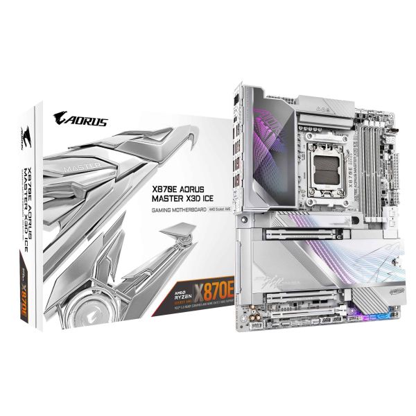 GIGABYTE X870E AORUS MASTER X3D ICE AMD X870E Socket AM5 ATX (X870E A MASTER X ICE)