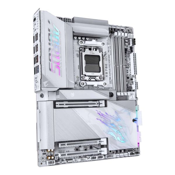 GIGABYTE X870E AORUS PRO X3D ICE AMD X870E Socket AM5 ATX (X870E A PRO X ICE) GIGABYTE X870E AORUS PRO X3D ICE AMD X870E Socket AM5 ATX (X870E A PRO X ICE)