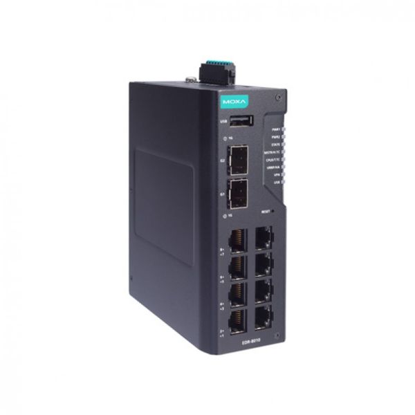 Moxa EDR-810 Kabelrouter Schnelles Ethernet Schwarz (EDR-810-2GSFP) (EDR-810-2GSFP)