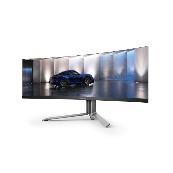 AOC Porsche PD49 computer monitor 124,5 cm (49") 5120 x 1440 Pixels DQHD QD-OLED Zwart (PD49) AOC Porsche PD49 computer monitor 124,5 cm (49") 5120 x 1440 Pixels DQHD QD-OLED Zwart (PD49)