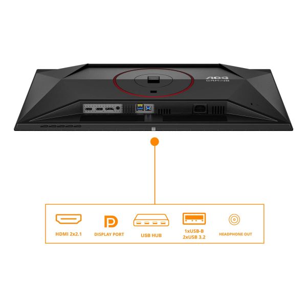 AOC G4 Q27G4ZDRAD computer monitor 67,3 cm (26.5") 2560 x 1440 Pixels Zwart, Rood (Q27G4ZDR) AOC G4 Q27G4ZDRAD computer monitor 67,3 cm (26.5") 2560 x 1440 Pixels Zwart, Rood (Q27G4ZDR)
