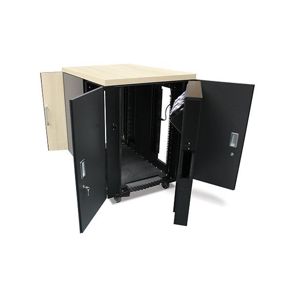 APC NetShelter CX 18U Geluiddempende en geventileerde 'Server Room in a Box' (AR4018IA)