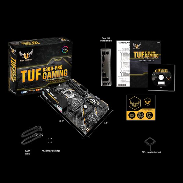 ASUS TUF B360-PRO GAMING Intel® B360 LGA 1151 (Socket H4) ATX (90MB0X00-M0EAY0)
