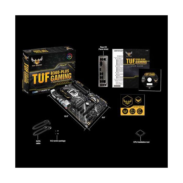 ASUS TUF B360-PLUS GAMING Intel® B360 LGA 1151 (Socket H4) ATX (90MB0X10-M0EAY0)