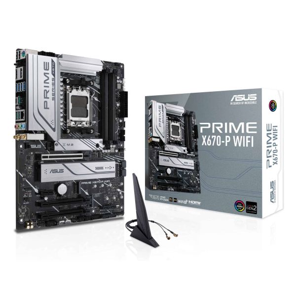 ASUS PRIME X670-P WIFI AMD X670 Socket AM5 ATX (90MB1BV0-M0EAY0)