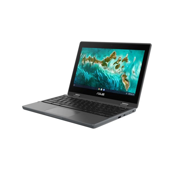 ASUS Chromebook Flip CR1 CR1100FKA-BP0354 Intel® Pentium® Silver N6000 29,5 cm (11.6") Touchscreen HD 4 GB LPDDR4x-SDRAM 64 GB eMMC Wi-Fi 6 (802.11ax) ChromeOS Belgisch Grijs (90NX03E1-M00B70)