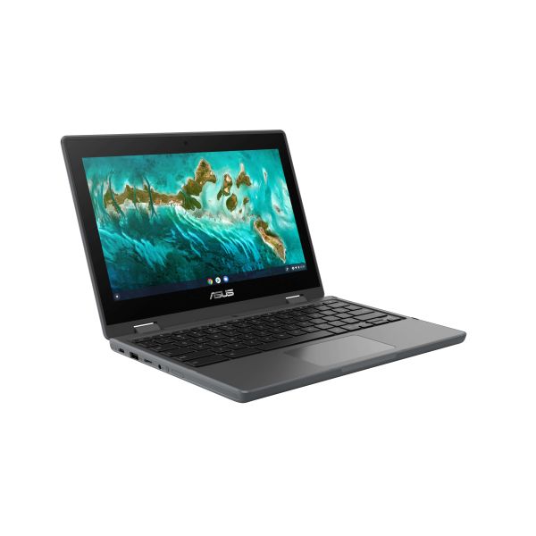 ASUS Chromebook Flip CR1 CR1100FKA-BP0354 Intel® Pentium® Silver N6000 29,5 cm (11.6") Touchscreen HD 4 GB LPDDR4x-SDRAM 64 GB eMMC Wi-Fi 6 (802.11ax) ChromeOS Belgisch Grijs (90NX03E1-M00B70)