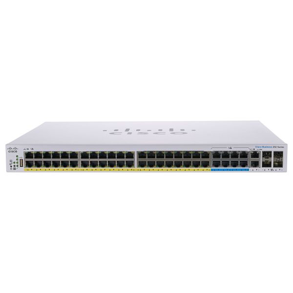 Cisco Bus 350 MgdSwitch 8p 5GE 40p GE 4x10G (CBS350-48NGP-4X-EU)