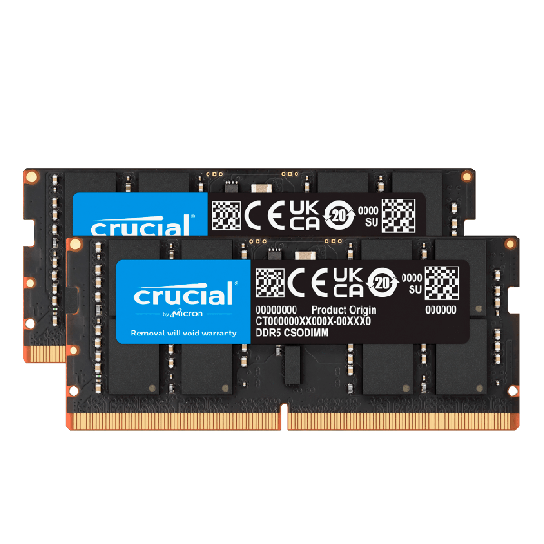 Crucial 128GB SO PC 5600 CL46 KIT (2x64GB) Crucial intern retail (CT2K64G56C46S5)