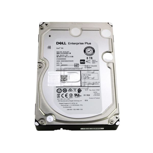 Dell 8TB 7.2K 3.5 SAS 12G 4KN (W6YC4-COMPELLENT-RFB)