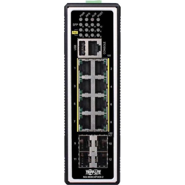Eaton 8-Port Managed Industrial Gigabit Ethern (NGI-M08C4POE8-2)