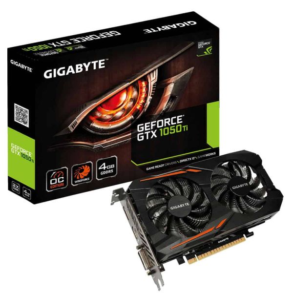 GIGABYTE GV-N105TOC-4GD videokaart NVIDIA GeForce GTX 1050 Ti 4 GB GDDR5 (GV-N105TOC-4GD_REV1.1)