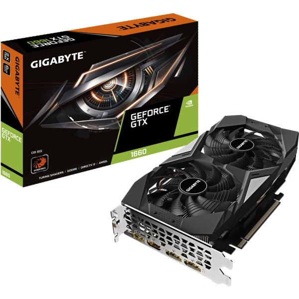 GIGABYTE GV-N1660D5-6GD videokaart NVIDIA GeForce GTX 1660 6 GB GDDR5 (GV-N1660D5-6GD)