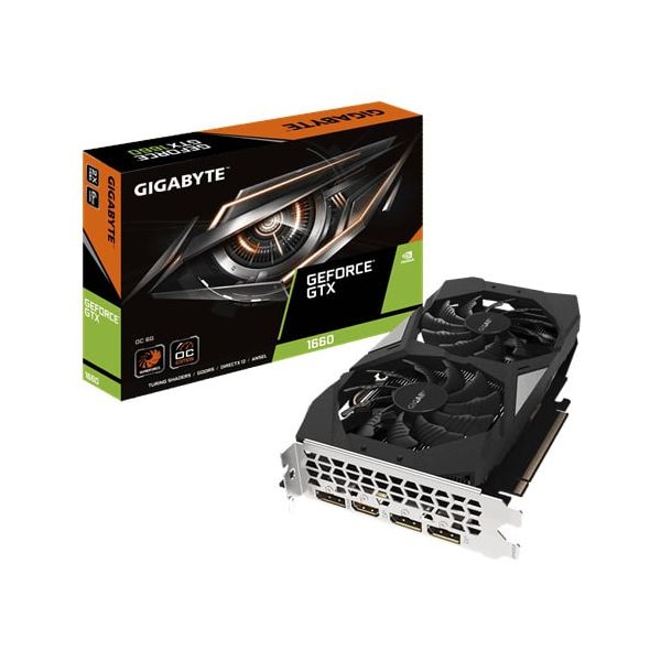 GIGABYTE GV-N1660OC-6GD videokaart NVIDIA GeForce GTX 1660 6 GB GDDR5 (GV-N1660OC-6GD)