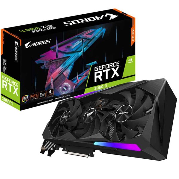 GIGABYTE AORUS GeForce RTX 3060 Ti MASTER 8G NVIDIA 8 GB GDDR6 (GV-N306TAORUS M-8GD)