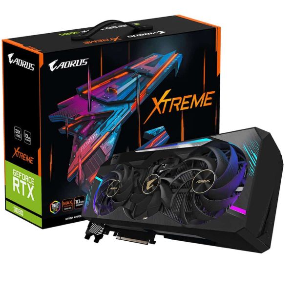 GIGABYTE AORUS XTREME GeForce RTX 3080 10G (rev. 2.0) NVIDIA 10 GB GDDR6X (GV-N3080AORUS M-10GD_REV2.0) GIGABYTE AORUS XTREME GeForce RTX 3080 10G (rev. 2.0) NVIDIA 10 GB GDDR6X (GV-N3080AORUS M-10GD_REV2.0)