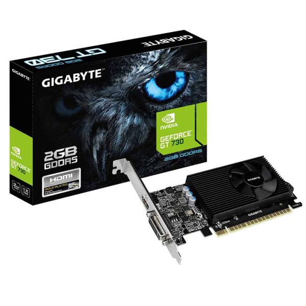 GIGABYTE GV-N730D5-2GL videokaart NVIDIA GeForce GT 730 2 GB GDDR5 (GV-N730D5-2GL)