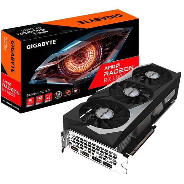 GIGABYTE GAMING Radeon RX 6800 OC 16G AMD 16 GB GDDR6 (GV-R68GAMING OC-16GD)