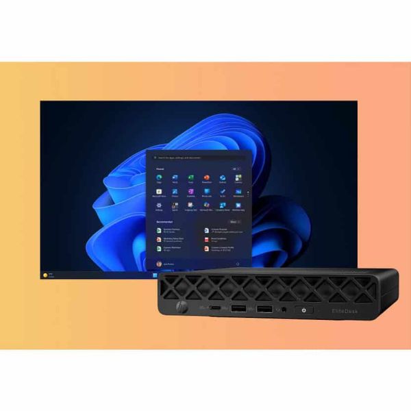 HP EliteDesk 8 MiniG1iU7265T16GB/512GBPC Intel Core Ultra 7 265T 16 GB DDR5-SDRAM 512 GB SSD Windows 11 Pro Mini PC AI PC Zwart (623H6ET#ABH)