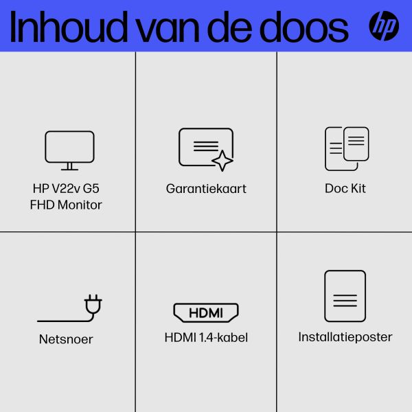 HP V22v G5 FHD-monitor (65P56AA#ABB)