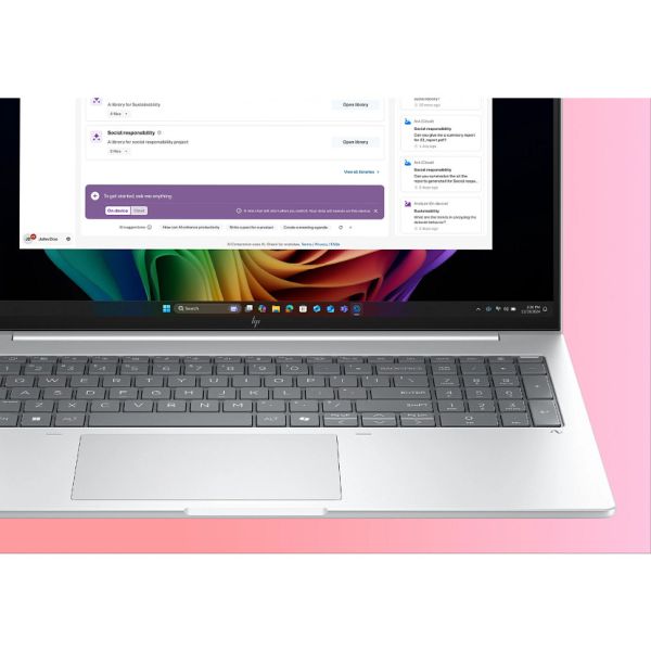 HP EliteBook 8 EB8G1a16AI RA7P350 16 32GB/1T PC NL Copilot+ PC AMD Ryzen AI 7 PRO PRO 350 Laptop 40,6 cm (16") WUXGA DDR5-SDRAM 1 TB SSD Wi-Fi 7 (802.11be) Windows 11 Pro Zilver (A26ZWEA#ABH)