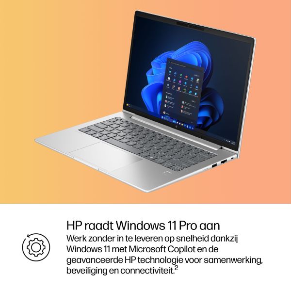 HP EliteBook 6 G1i AI Intel Core Ultra 7 255U Laptop 35,6 cm (14") WUXGA 32 GB DDR5-SDRAM 512 GB SSD Wi-Fi 7 (802.11be) Windows 11 Pro AI PC Zilver (AD4M9ET#ABH)