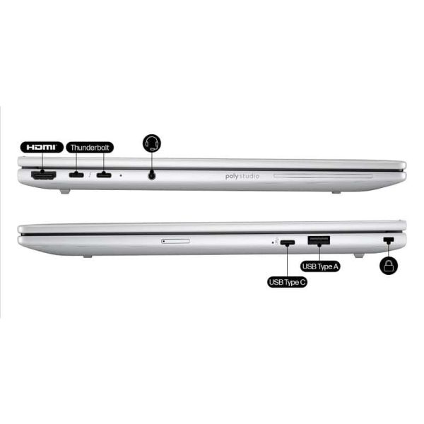HP EliteBook 8 G1i 14 inch Notebook AI PC Intel Core Ultra 5 225U Laptop 35,6 cm (14") WUXGA 24 GB DDR5-SDRAM 512 GB SSD Wi-Fi 7 (802.11be) Windows 11 Pro Zilver (AD4W1ET#ABH)