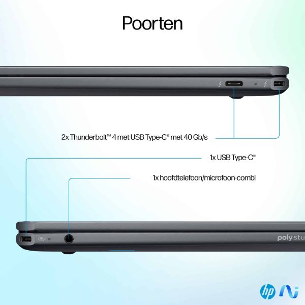 HP OmniBook Ultra Flip 14-fh0090nd Copilot+ PC Intel Core Ultra 9 288V Hybride (2-in-1) 35,6 cm (14") Touchscreen 3K 32 GB LPDDR5x-SDRAM 1 TB SSD Wi-Fi 7 (802.11be) Windows 11 Home Grijs (B2CP9EA#ABH)