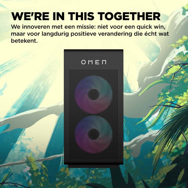 HP OMEN 35L GT16-0240nd PC Intel Core Ultra 9 285K 32 GB DDR5-SDRAM 2 TB SSD NVIDIA GeForce RTX 5070 Windows 11 Home Tower AI PC Zwart (B8UP9EA#ABH)