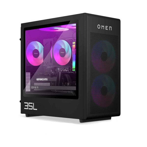 HP OMEN 35L GT16-0240nd PC Intel Core Ultra 9 285K 32 GB DDR5-SDRAM 2 TB SSD NVIDIA GeForce RTX 5070 Windows 11 Home Tower AI PC Zwart (B8UP9EA#ABH)